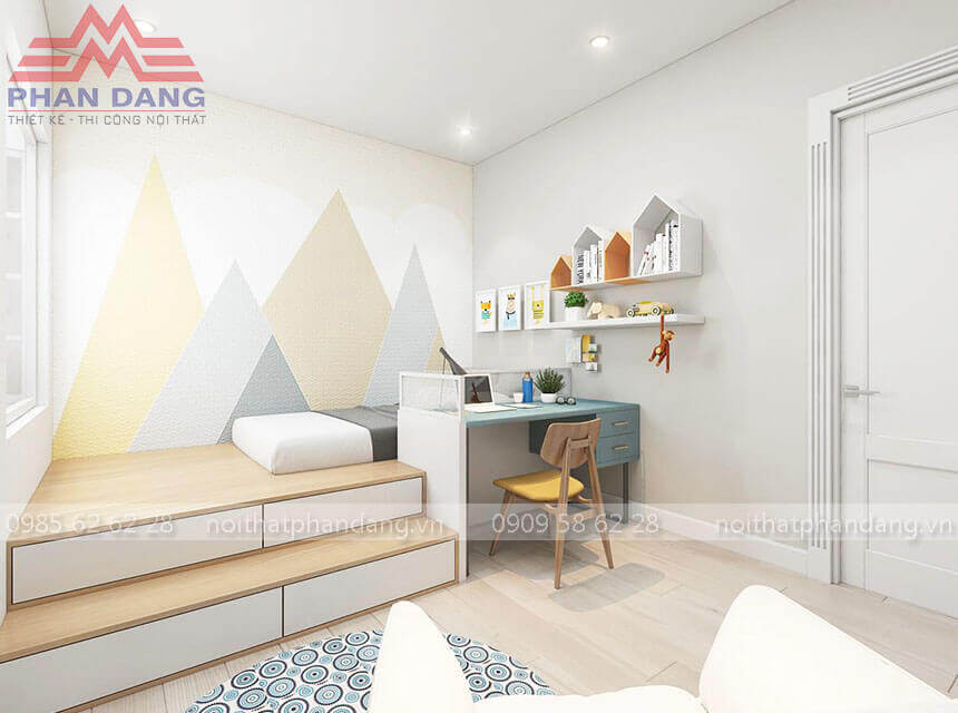 ý tưởng thiết kế nội thất phòng ngủ chung cư đẹp thông minh